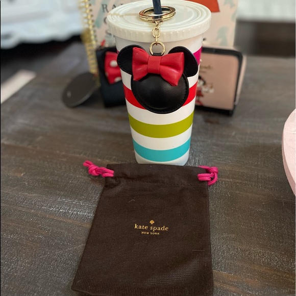 Kate Spade Minnie Mouse purse charm red - Picture 7 of 7